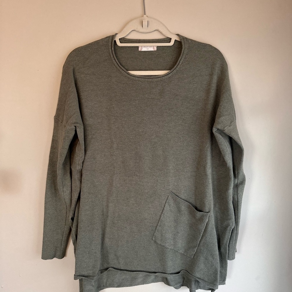 Altar'd State Olive Green Crew Neck Sweater